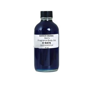 Barack Obama Men's Body Oil Fresh Distinguished Spicy Elegant Similar Scent 4 oz